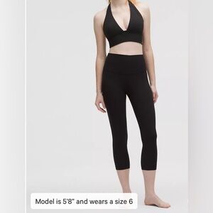 Lululemon Athletica Midnight Black Leggings cropped